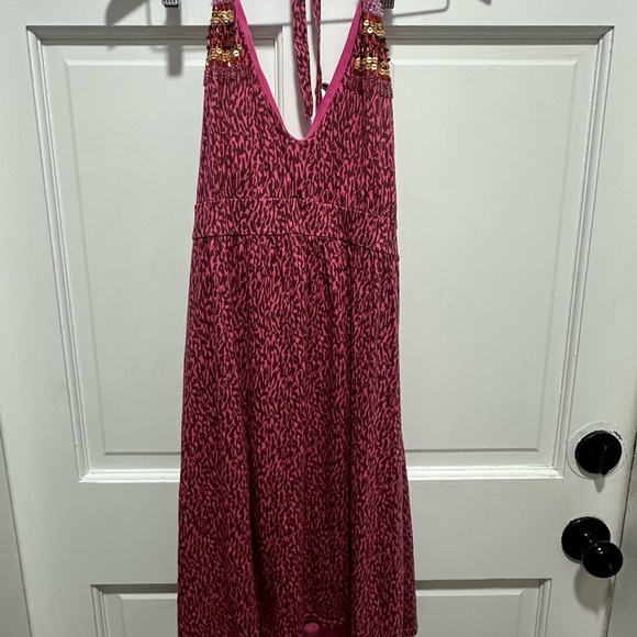 Y2K girly grunge Victoria’s Secret cheetah print pink lingerie mini dress XL - Picture 3 of 10